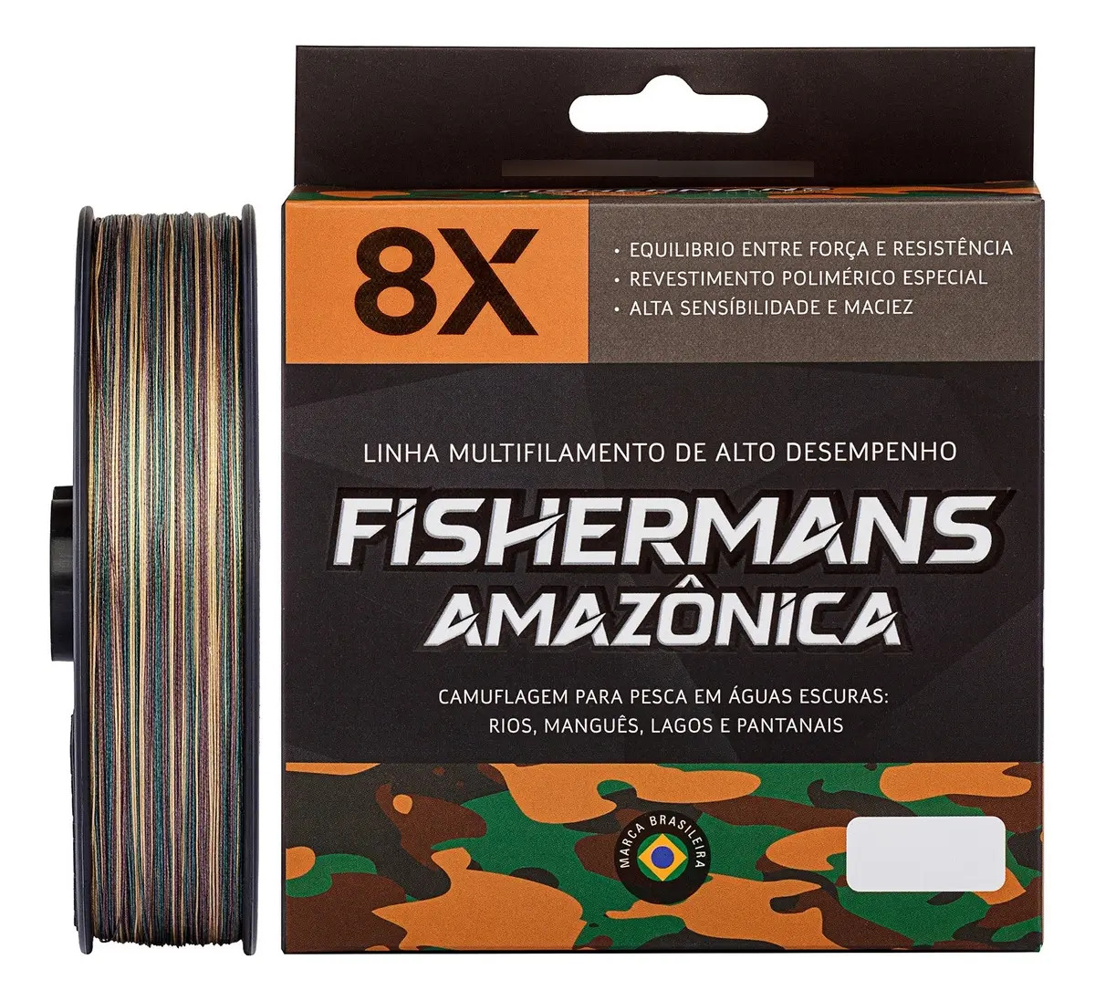 Linha De Pesca Fishermans Multifilamento 8x 150m Cor Amazônica - 0.12mm 15 libras