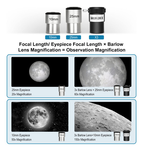 Telescopio Refractor De Viaje Apertura De 70 Cm Para Astrono