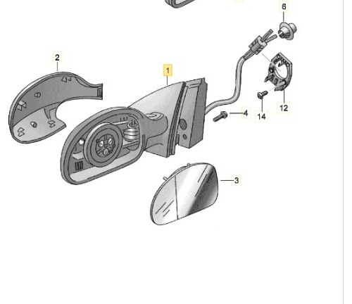 Caja Espejo Izquierdo Seat Cordoba Ibiza 2003 - 2009