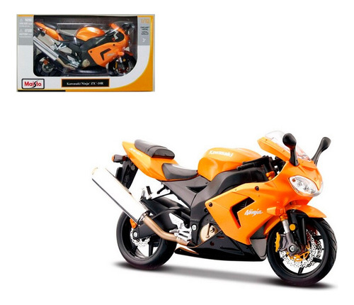 Kawasaki Ninja Zx 10r Naranja Maisto Escala 1/12 Nueva Moto