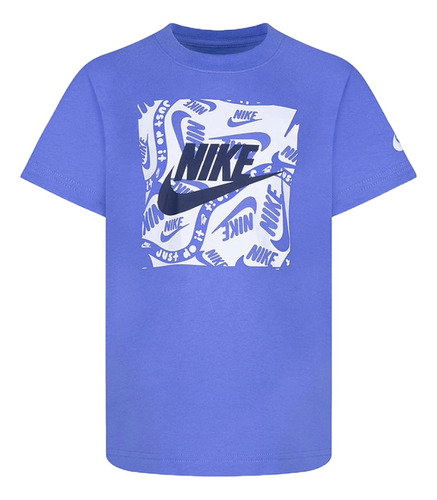 Camiseta Nike Brandmark Square Basic Niños-azul