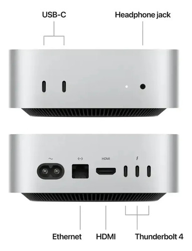 Apple Mac Mini M4 16gb/256gb Ssd - Silver