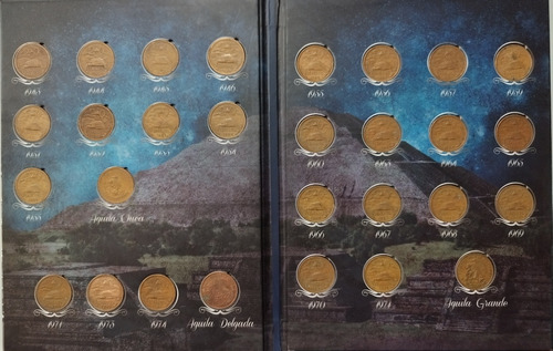 1 Billete+coleccion Monedas 20c Teotihuacan Completa