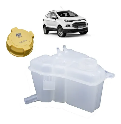 comprar Deposito Agua Radiador Ford Ecosport Fiesta 2 Picos + Tapa