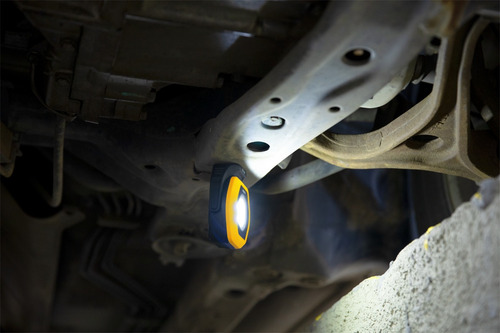 Refletor Recarregável Led 4 Níveis P/ Reparos E Manutenção Amarelo Branco-frio