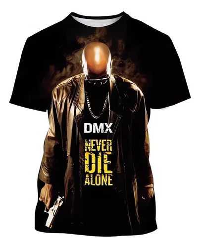 Camiseta Impresa En 3d Del Rapero Dmx Earl Simmons