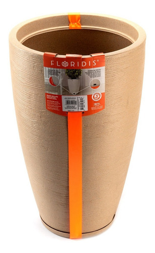 Imagen 6 de 7 de Combo 2 Maceta Plastico Alta Grande Rotomoldeada 65 + Plato