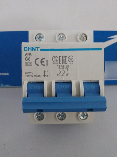 Breaker De Control  3 X 6   Amp Chint