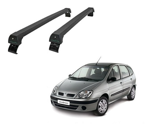 Rack De Teto Long Life Sport Preto Scenic 1996 A 2010