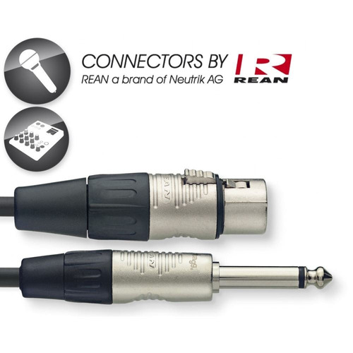 Cable Xlr Canon Hembra A Plug Mono 6 Metros Stagg Envio 