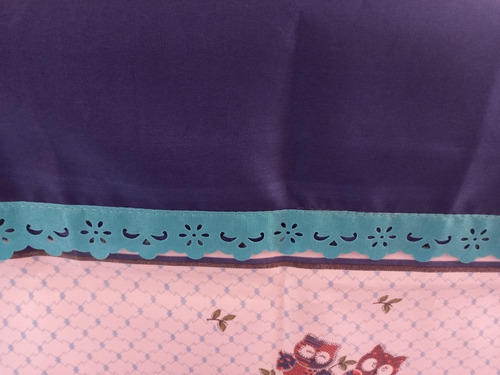 Toalha De Tecido P/ Fogão 4 Bocas Com Desenho De Coruja
