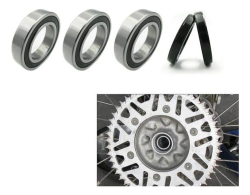 Honda Crf250rx Crf450rx Baleros Retenes Eje Rueda Trasera