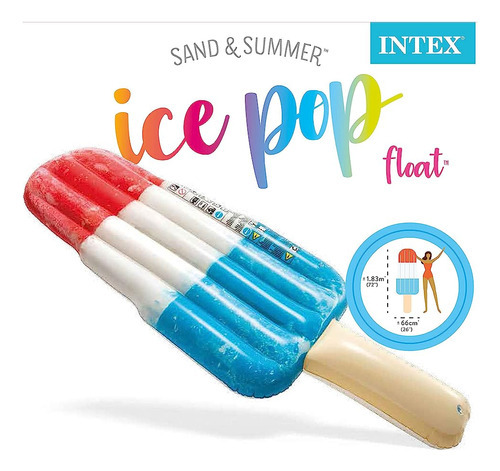 Flotador Colchon Inflable Paleta Alberca Niños 1.83 M Intex