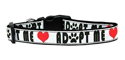 Productos Mirage Pet Adoptar Me Nylon Perro Collar, Grande