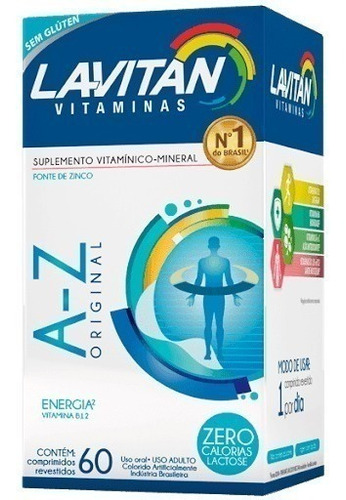 Lavitan A-z Homem 60 Comprimidos Polivitamínico