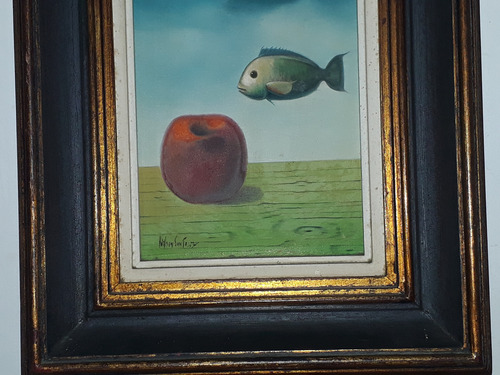 2354- Adilson Santos Ost 32x38cm Com Moldura - Composição. (Usado)
