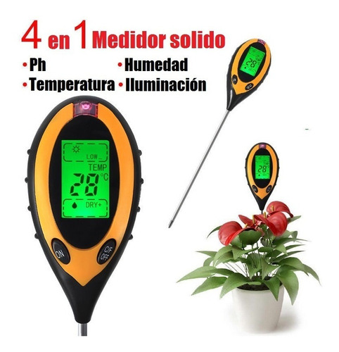 Medidor Ph 4 En 1 Planta Suelo Humedad Temperatura Xto Nuevo