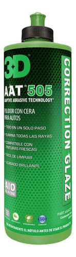 3d Aat 505 Correction Glaze - Pulirdor 3 En 1 -  940ml