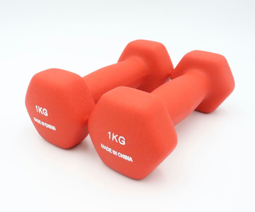 Mancuerna Pesa Neopreno 1 Kg Gym Entrenamiento Kit 2 Piezas 