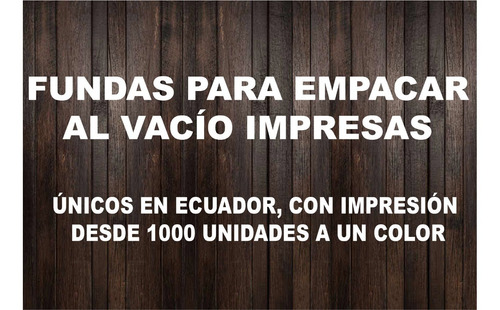 Fundas Para Empacar Al Vacío Impresas En Pequeñas Cantidades