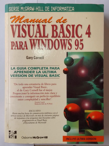 Manual De Visual Basic 4 Para Windows 95 Gary Cornell