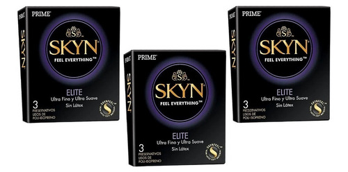 Preservativo Prime Sin Latex Skin Elite X 3 Cajitas X 3un