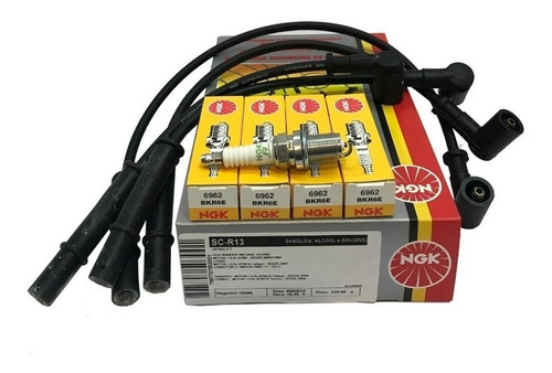 Juego De Cables Y Bujias Ngk Logan 1.6 8v K7m