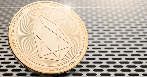 Criptomoneda Eos Moneda Física Coleccionable Con Cápsula