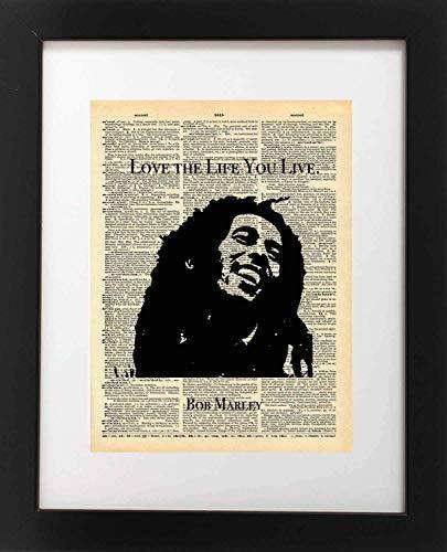 Bob Marley Arte - Vive La Vida Que Usted Vive Cita - Diccion