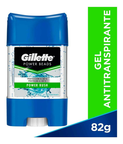 Antitranspirante Gillette Power Beads Rush 82 g