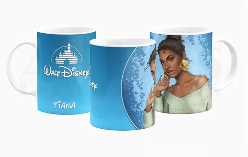 Caneca da Coleção Princesa Tiana para personalizar o nome em