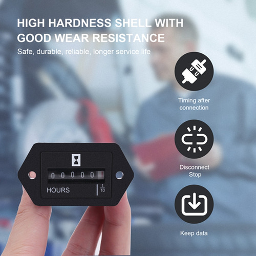 Dc10v-80v Horímetro Mecânico - Horímetro Para Motor Gerador