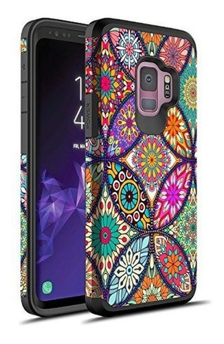 Funda S9, Funda Galaxy S9, Funda Rígida Rosebono Slim Hybrid