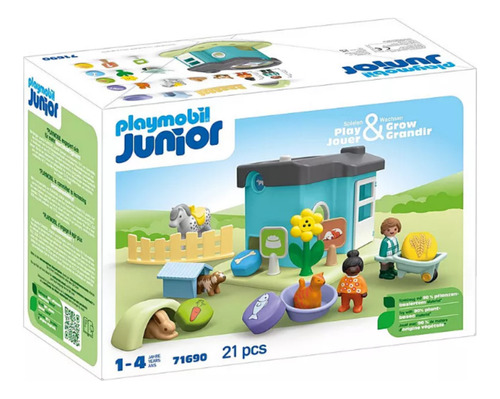 Playmobil Junior: Casa De Animales 71690