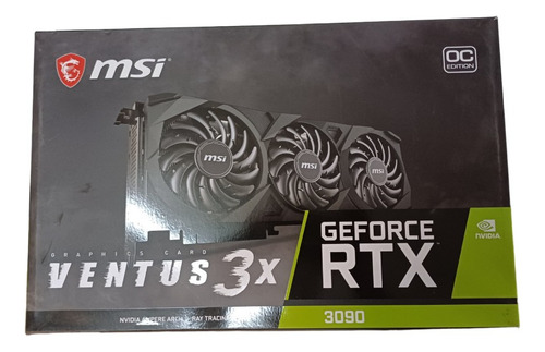 Placa De Video Nvidia Msi Geforce Rtx 3090 Ventus 3x Usada 