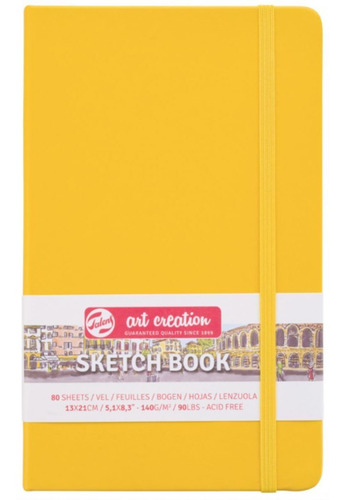Libreta Art Creation Amarillo Dorado 13x21cm 140gr 80hjas.
