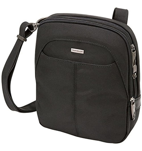 Travelon Anti-theft Concealed Carry Slim Bag, Black, 7.75 X 