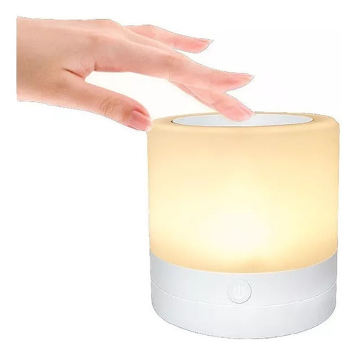 Lámpara De Noche Con Sensor Táctil Led De Colores