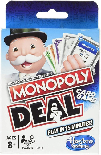 Monopoly Deal Juego De Cartas Hasbro Día Del Niño