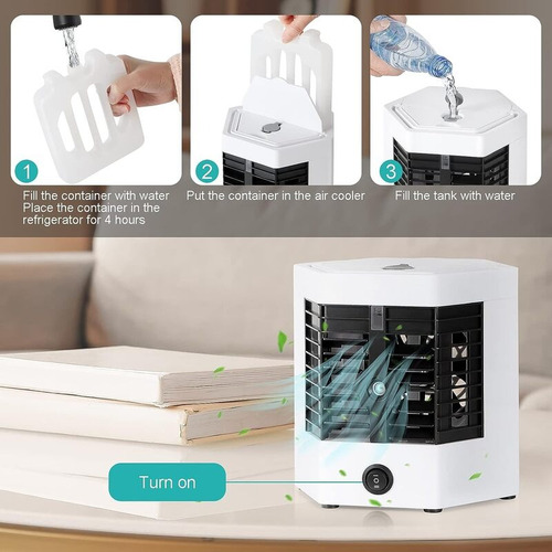 Mini Enfriador Portátil 2en1 Aire Acondicionado Recargable