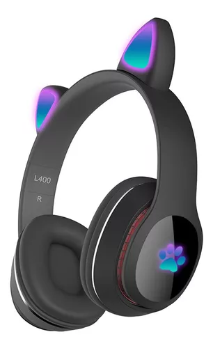 Fone De Ouvido Bluetooth Led Orelha Gato Headphone Lt11 Luuk Young - LUUK  YOUNG Comércio Eletrônico