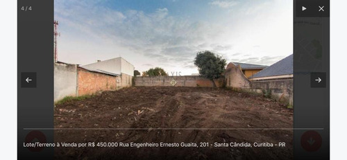 Imagem 4 de 6 de Terreno-loteamento À Venda Com 432m² Por R$ 580.000,00 No Bairro Tingui - Curitiba / Pr - Tr.0673