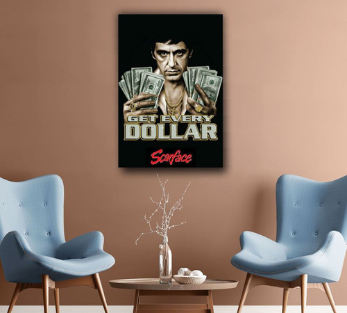 Cuadro Decorativo Scareface Dollar -06