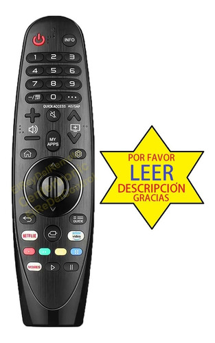 Imagen 1 de 7 de Control Remoto An-mr600 An-mr650 Magic Para LG Smart Tv