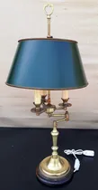 Comprar Lámpara Antigua En Bronce Estilo Inglés Pantalla Chapa Verde