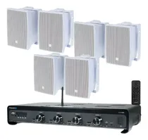 Comprar Kit Frahm Sonorização Som Ambiente - Amplifcador + 4 Caixas