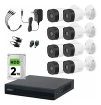 Comprar Dahua Kit De 8 Cámaras B1a21 Resolución De 2mp 1080p Dvr Cooper-i Wizsense Hasta 8 Canales Smd Plus Búsqueda De Humanos Y Vehículos + Hdd 2tb Visión Nocturna Blanca