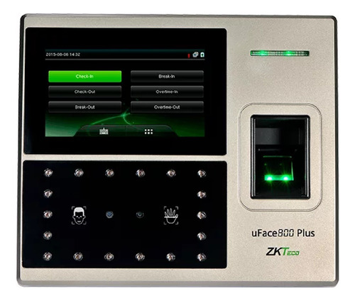 Control De Asistencia Zkteco Uface800 Plus, Facial Y Palma