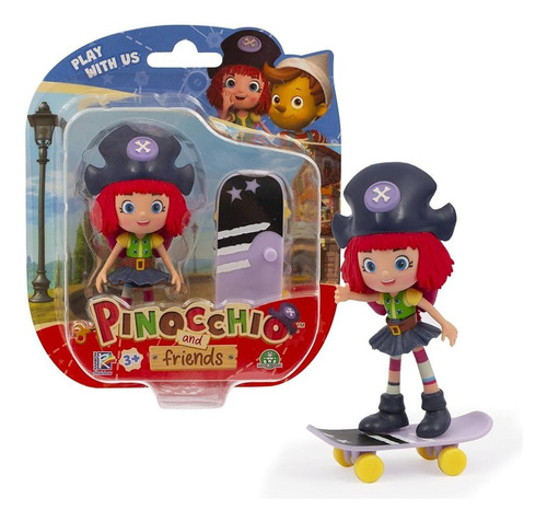 Pinocho Y Amigos Freeda Con Patineta
