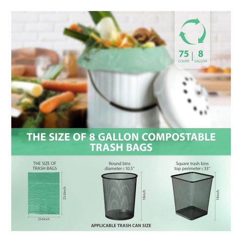 Bolsas De Basura Compostables-bolsas De Basura Para Cocina Y
